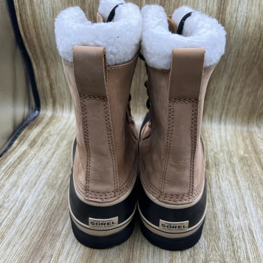 Sorel Caribou Snow Boots Men's Size 11.5 Brown Waterproof Insulated NM1000-281